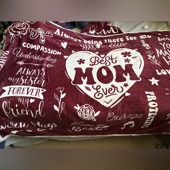 None Other - Blanket Robe MOM My Best Friend Hoodie Warm Wraparound NEW!